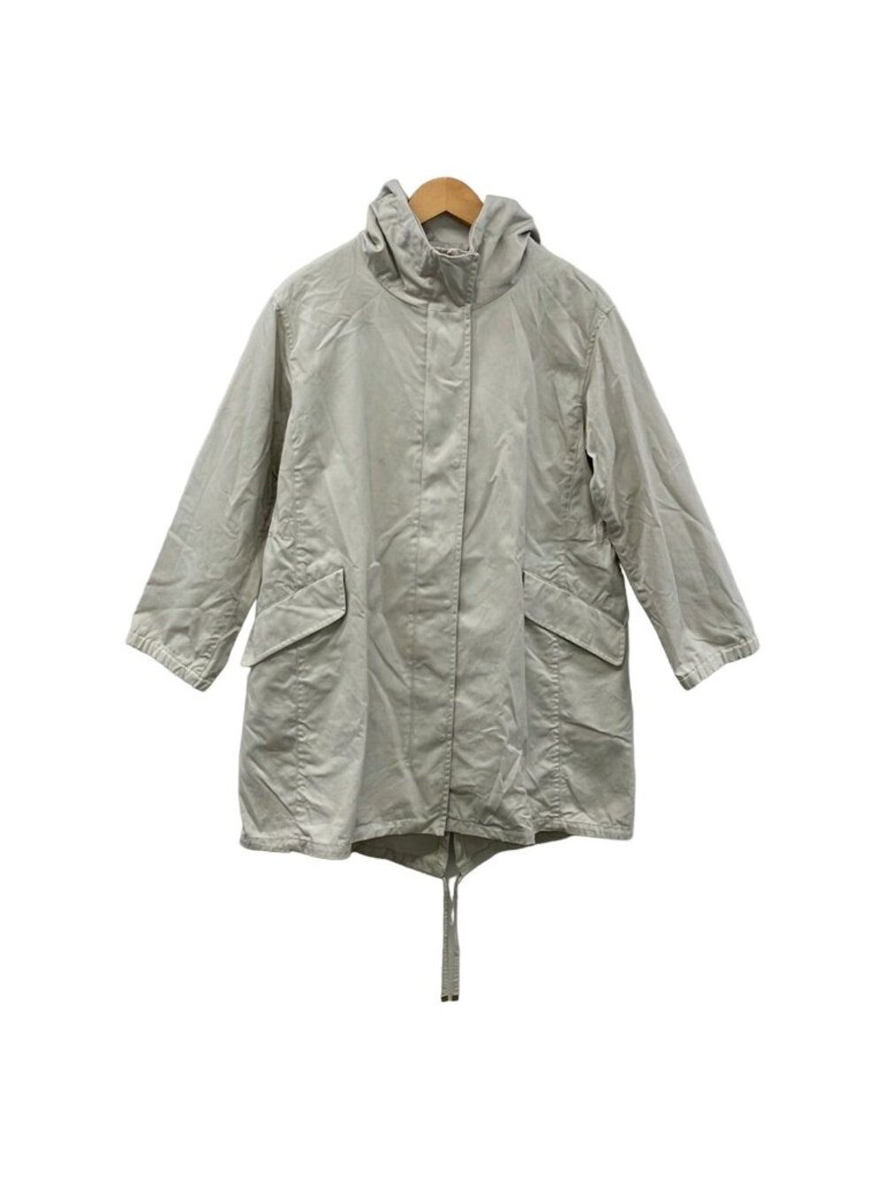 Max Mara Coat 36 S Ivory Long Sleeve Zip Up All Seasons